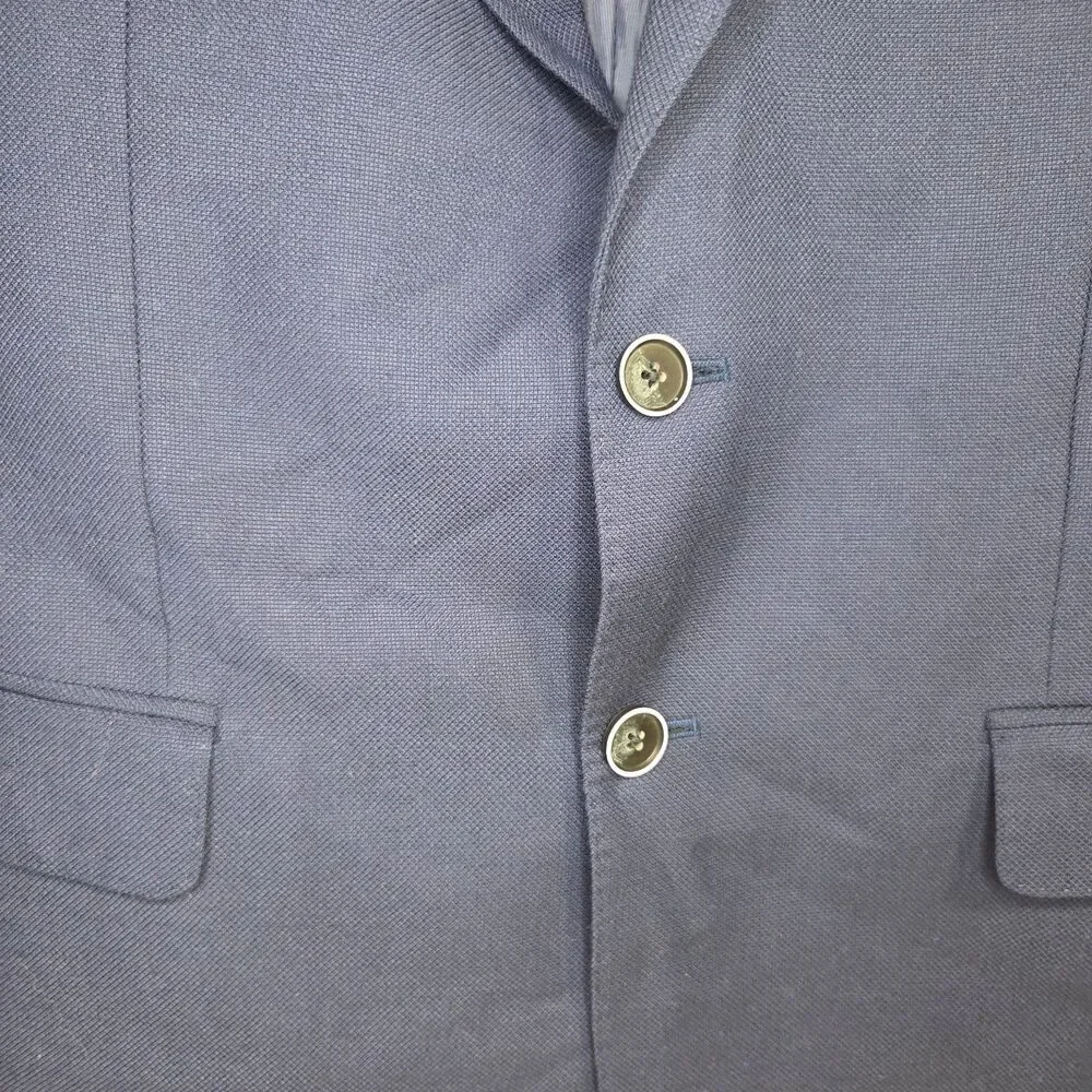 Joseph Abboud Slim Fit Soft Expression Super 100s Navy Blue Two Button Blazer 40